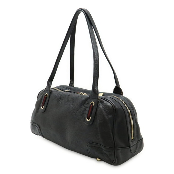 GUCCI Princess Ribbon Shoulder Bag in Black Leather (161720) - Picture 3 of 9